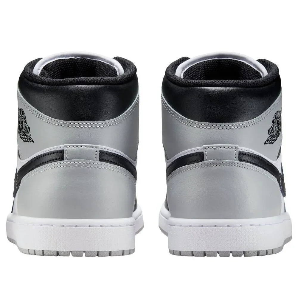 Air Jordan 1 Mid Barons Grey Black White DQ8426-101 Men's Size 11